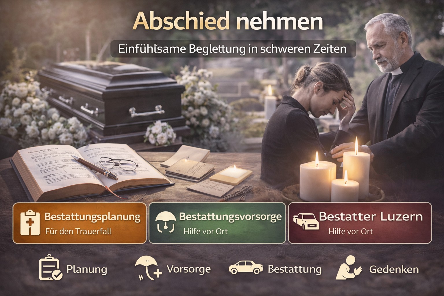 Abschied nehmen: Einfühlsame Begleitung in schweren Zeiten